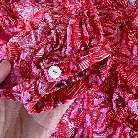 CHUFY My Aussie Days Ziggy Mini Dress Gunai Pink XS Cotton Silk Loose Fit GUC - Picture 11 of 16